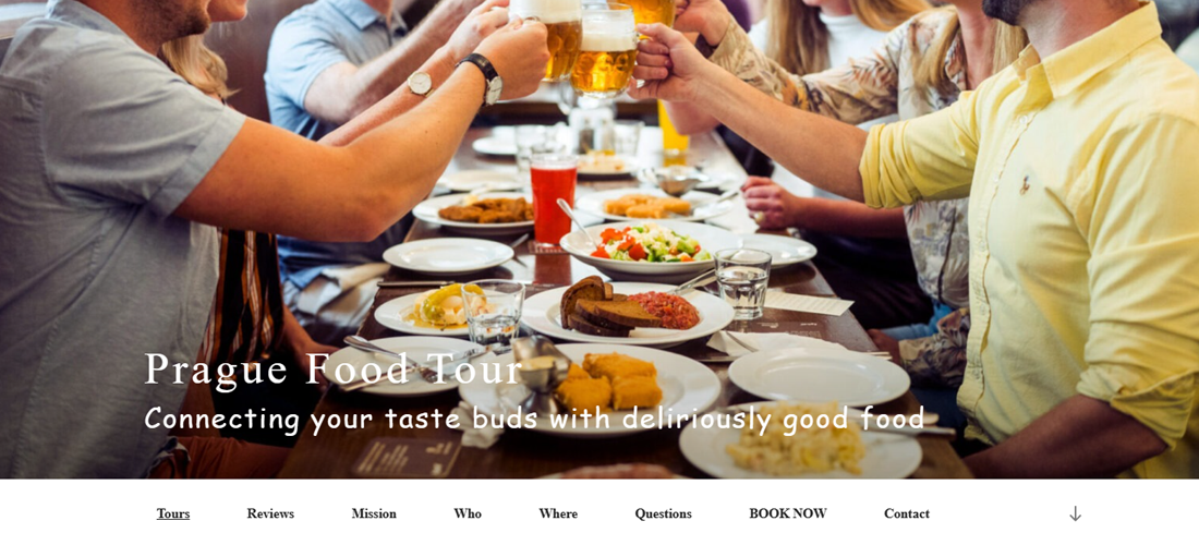 Realizované stránky - Prague Food Tour