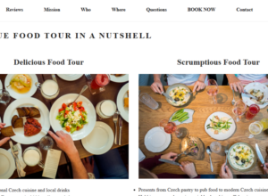 Realizované stránky - Prague Food Tour